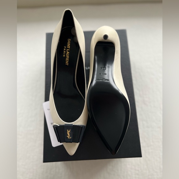 Leather Anais Bow Pumps 55 - Picture 7 of 14